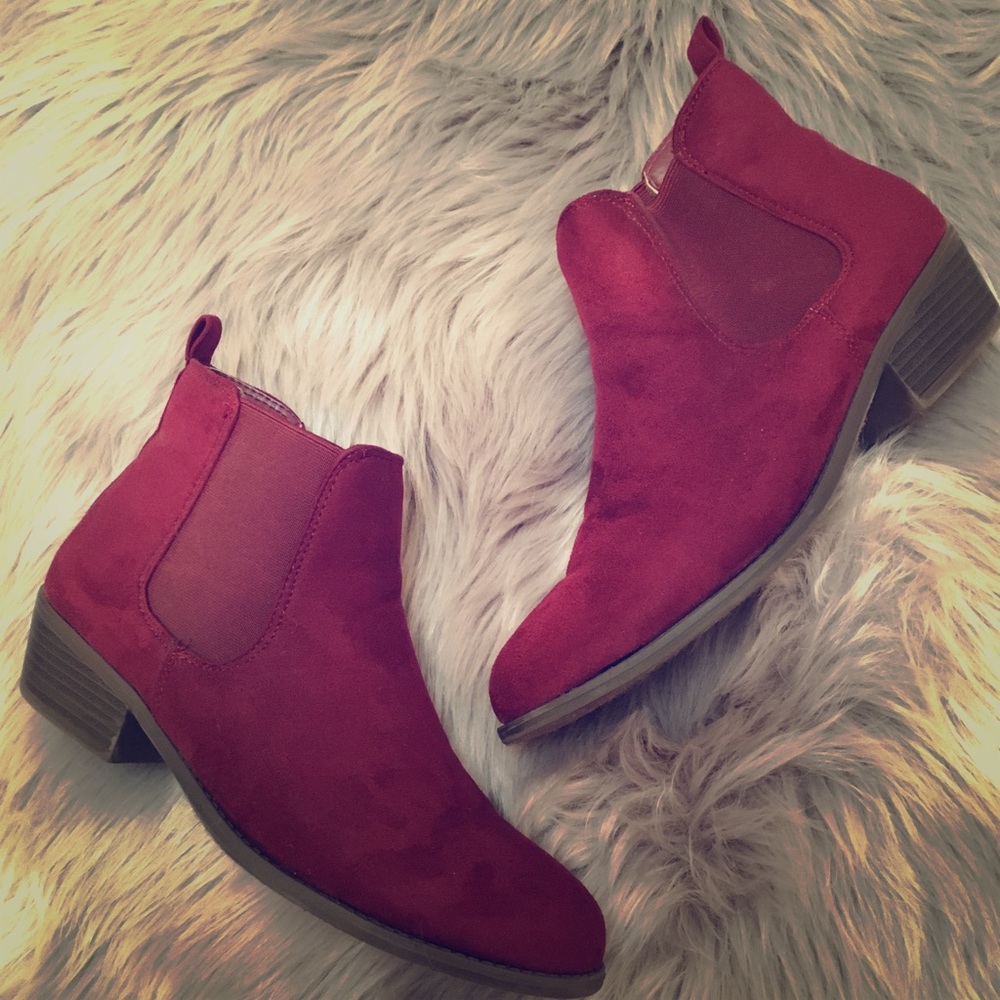 Burgundy Ankle boot